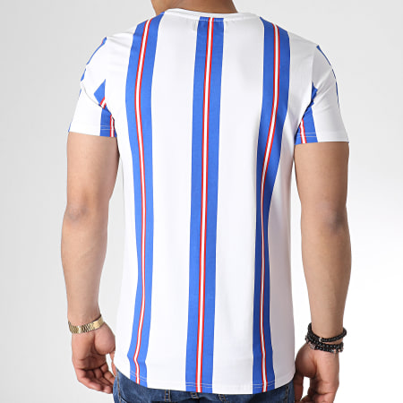 MTX - Tee Shirt BFT18011 Blanc Bleu Roi