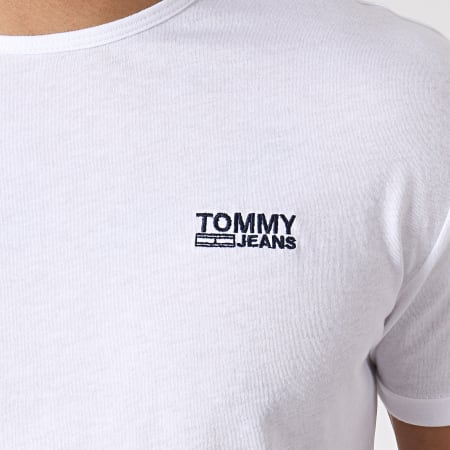 Tommy Jeans - Tee Shirt Modern Jaspe 4559 Blanc 