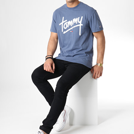 Tommy Hilfiger - Tee Shirt Handwriting 6478 Bleu Marine