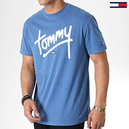 Tommy Hilfiger - Tee Shirt Handwriting 6478 Bleu Ciel 