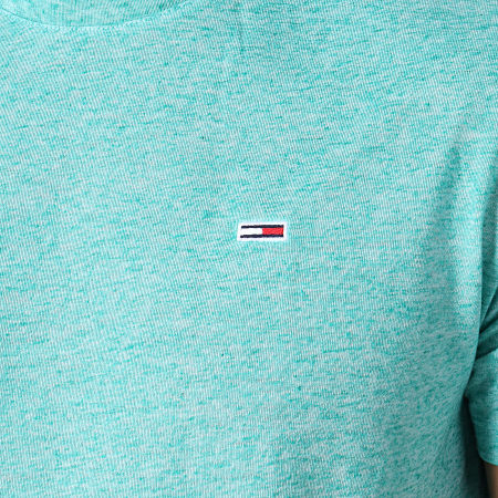 Tommy Hilfiger - Tee Shirt Linen Blend 6546 Vert Chiné 