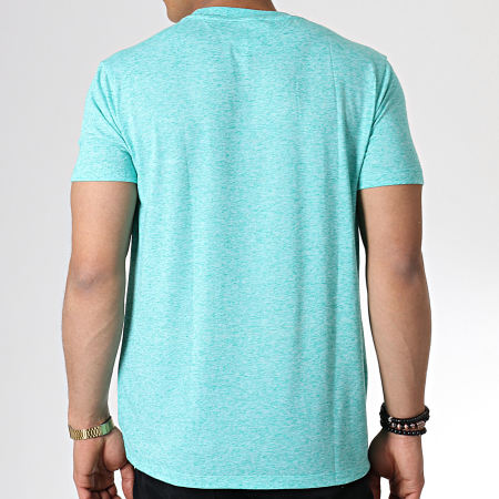 Tommy Hilfiger - Tee Shirt Linen Blend 6546 Vert Chiné 