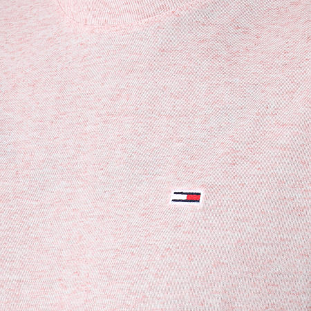 Tommy Jeans - Tee Shirt Linen Blend 6546 Rose Chiné