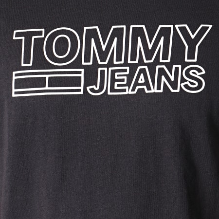 Tommy Hilfiger - Tee Shirt Contoured Corp Logo 6857 Noir