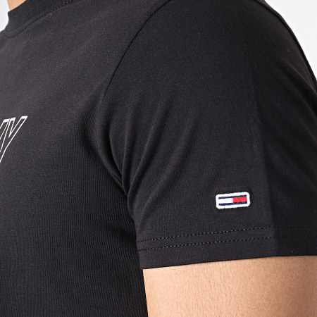 Tommy Hilfiger - Tee Shirt Contoured Corp Logo 6857 Noir