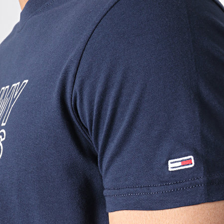 Tommy Hilfiger - Tee Shirt Contoured Corp Logo 6857 Bleu Marine 