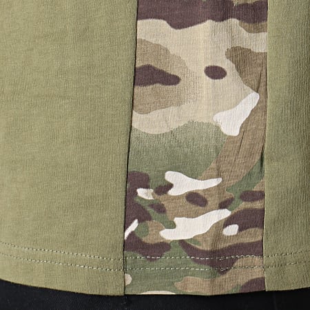 G-Star - Tee Shirt Graphic 7 D12868-336 Vert Kaki Camouflage 