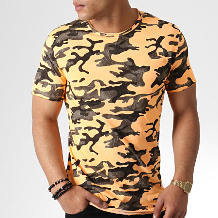 Frilivin - Tee Shirt 91494 Orange Camouflage 