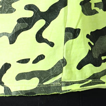 Frilivin - Tee Shirt 91494 Jaune Fluo Camouflage 