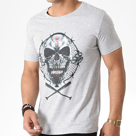 25G - Camiseta Skull XXVG Heather Grey