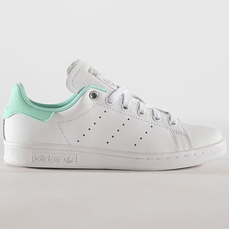 Adidas Originals - Baskets Femme Stan Smith G27908 Footwear White Silver Metallic Clear Mint