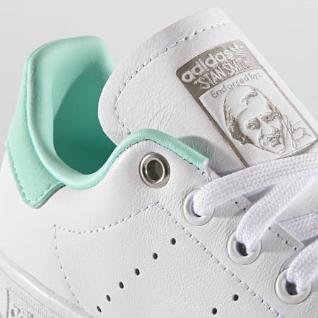 Adidas Originals - Baskets Femme Stan Smith G27908 Footwear White Silver Metallic Clear Mint