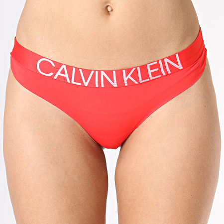 Calvin Klein - String Femme QF5184E Rouge