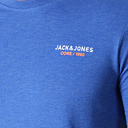 Jack And Jones - Tee Shirt Scales Bleu Roi Chiné