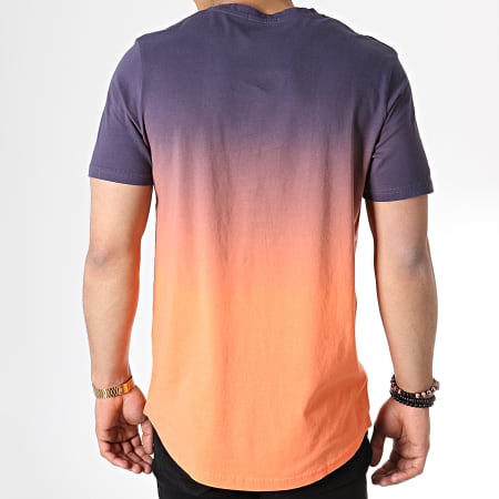 Jack And Jones - Tee Shirt Oversize Dégradé Deeper Bleu Marine Orange