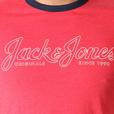 Jack And Jones - Tee Shirt Retro Rouge