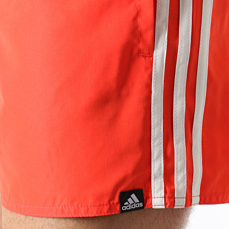 Adidas Originals - Short De Bain 3 Stripes DJ2135 Rouge