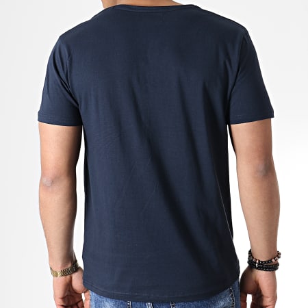 La Maison Blaggio - Tee Shirt Poche Milkali Bleu Marine 
