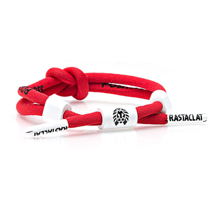 Rastaclat - Bracelet Positive Vibes Rouge Blanc