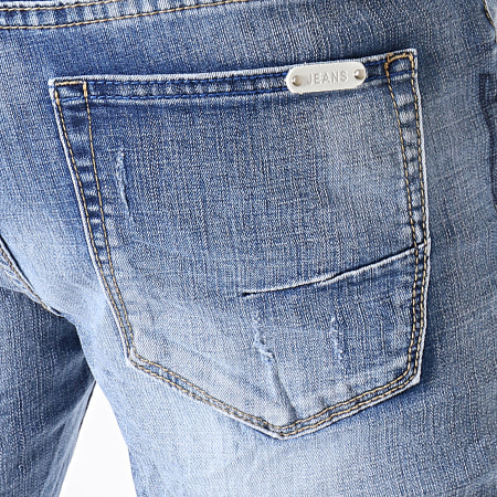 Terance Kole - Short Jean Skinny 77001 Bleu Denim