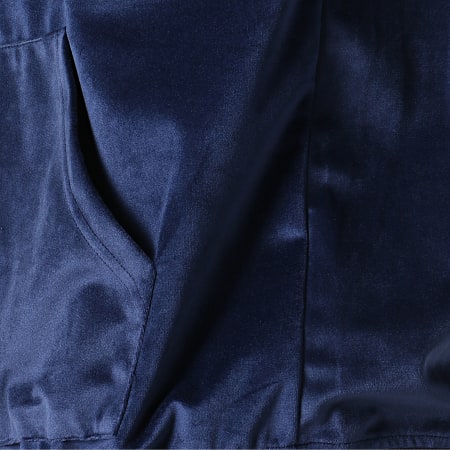 Wrung - Sweat Capuche Velours Daze Bleu Marine 