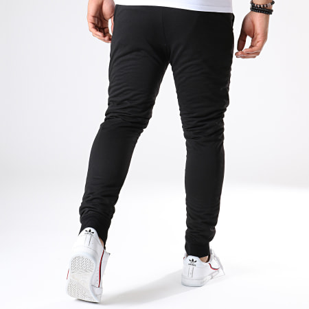 Y et W - Pantalon de Jogging Réversible Fluo Revers Noir Jaune