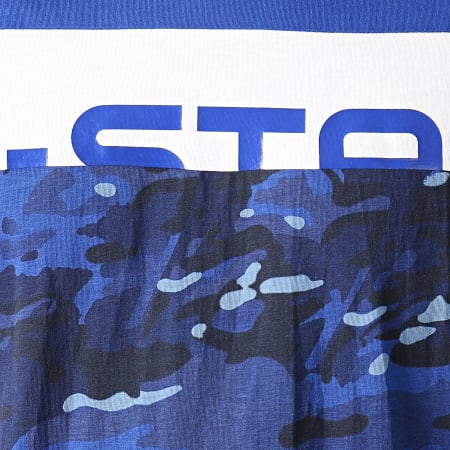 G-Star - Tee Shirt Graphic 14 D12997-336 Bleu Roi Camouflage 