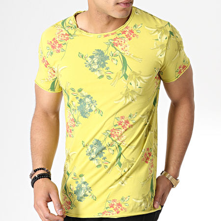 MTX - Tee Shirt TM0171 Jaune Floral