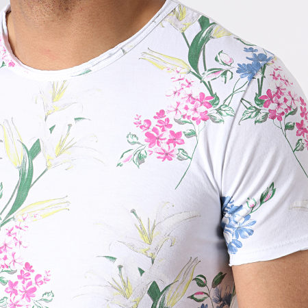 MTX - Tee Shirt TM0171 Blanc Floral