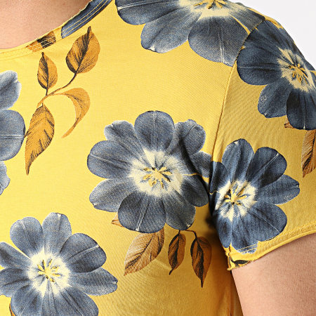 MTX - Tee Shirt TM0177 Floral Jaune