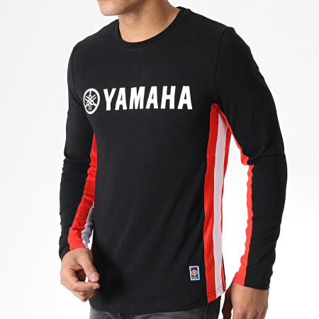Yamaha - Tee Shirt Manches Longues Long Noir Rouge Blanc 
