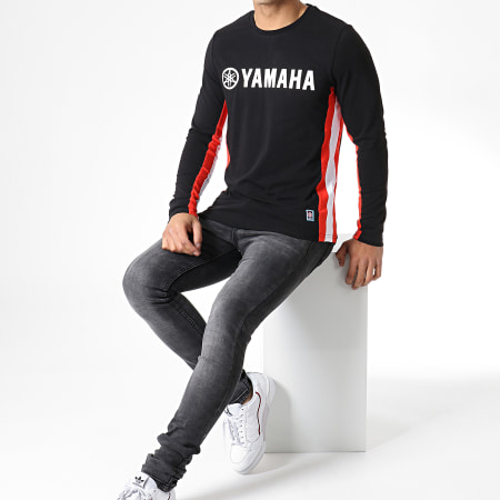 Yamaha - Tee Shirt Manches Longues Long Noir Rouge Blanc 