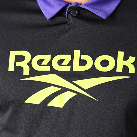 Reebok - Tee Shirt Manches Longues De Sport Classic Vector FI2890 Noir Violet Jaune 