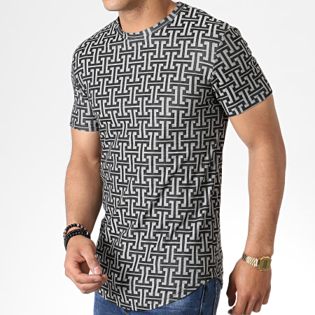 Uniplay - Tee Shirt Oversize UY371 Noir Gris Renaissance