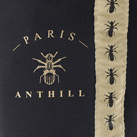 Anthill - Pantalón Corto Con Cinta Negro Oro