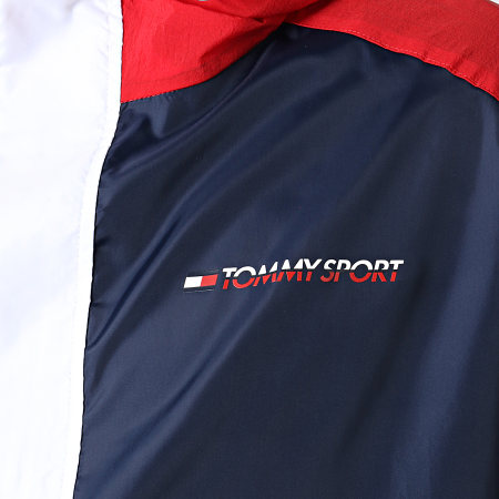 Tommy Hilfiger - Coupe Vent Colorblock 0117 Rouge Bleu Marine Blanc