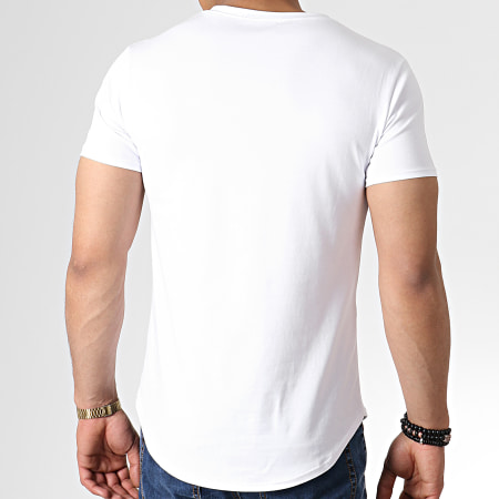 Uniplay - Tee Shirt Oversize A Strass ZS009 Blanc