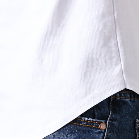 Uniplay - Tee Shirt Oversize A Strass ZS010 Blanc Renaissance