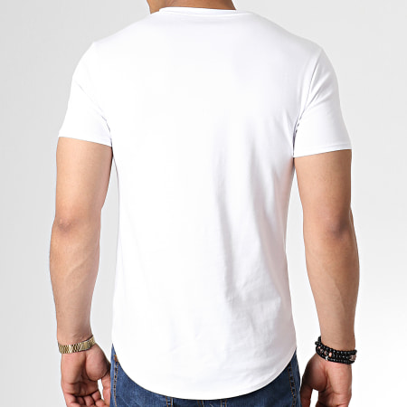 Uniplay - Tee Shirt Oversize A Strass ZS011 Blanc