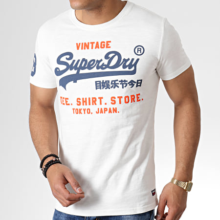 Superdry - Tee Shirt Shop Duo Mid M10138TU Ecru