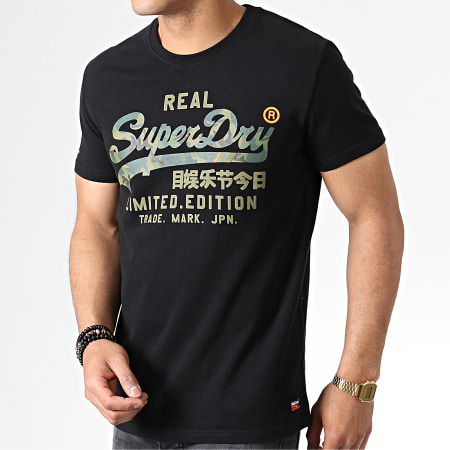 Superdry - Tee Shirt Vintage Logo Fero M10155TU Noir