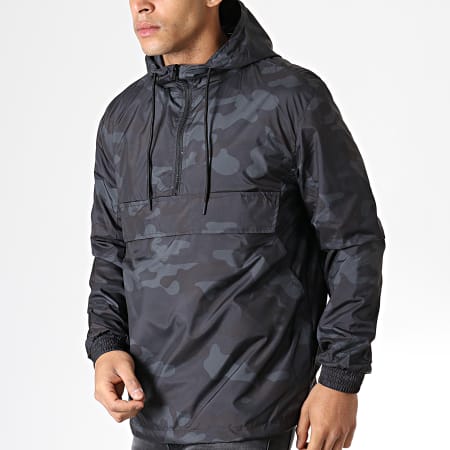 Urban Classics - Coupe-Vent TB1623 Gris Anthracite Camouflage