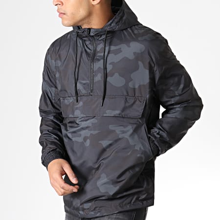Urban Classics - Coupe-Vent TB1623 Gris Anthracite Camouflage