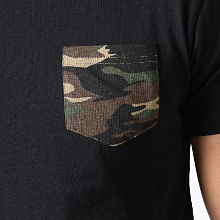 Urban Classics - Tee Shirt Poche TB492 Noir Vert Kaki Camouflage