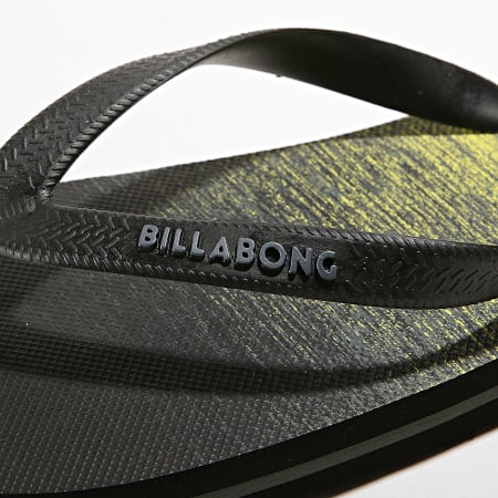 Billabong - Tongs Tides 73 Stripe Noir Jaune