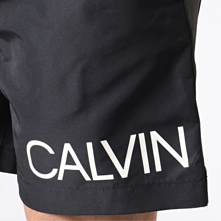 Calvin Klein - Short De Bain Medium Drawstring Side 0303 Noir