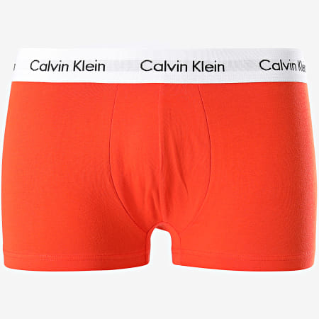 Calvin Klein - Lot De 3 Boxers U2664G Blanc Noir Orange Bleu Clair