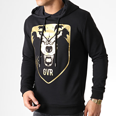 Game Over - Sweat Capuche Wolf Noir Or