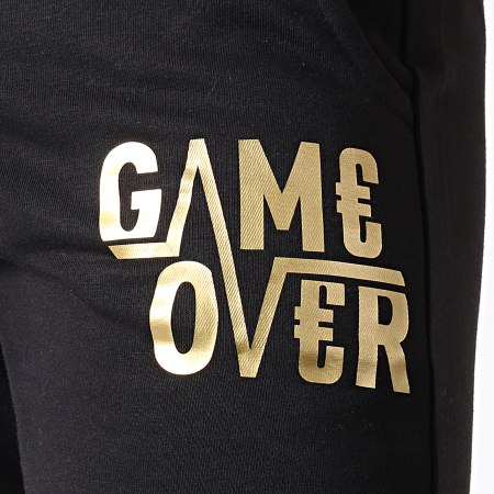 Game Over - Pantalón de chándal Game Over Negro Oro