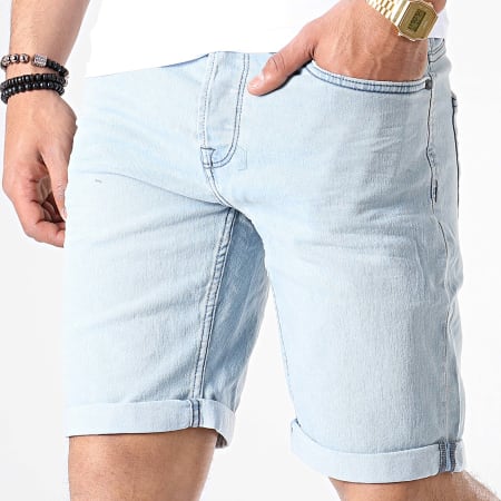 Only And Sons - Short Jean PLY Bleu Wash